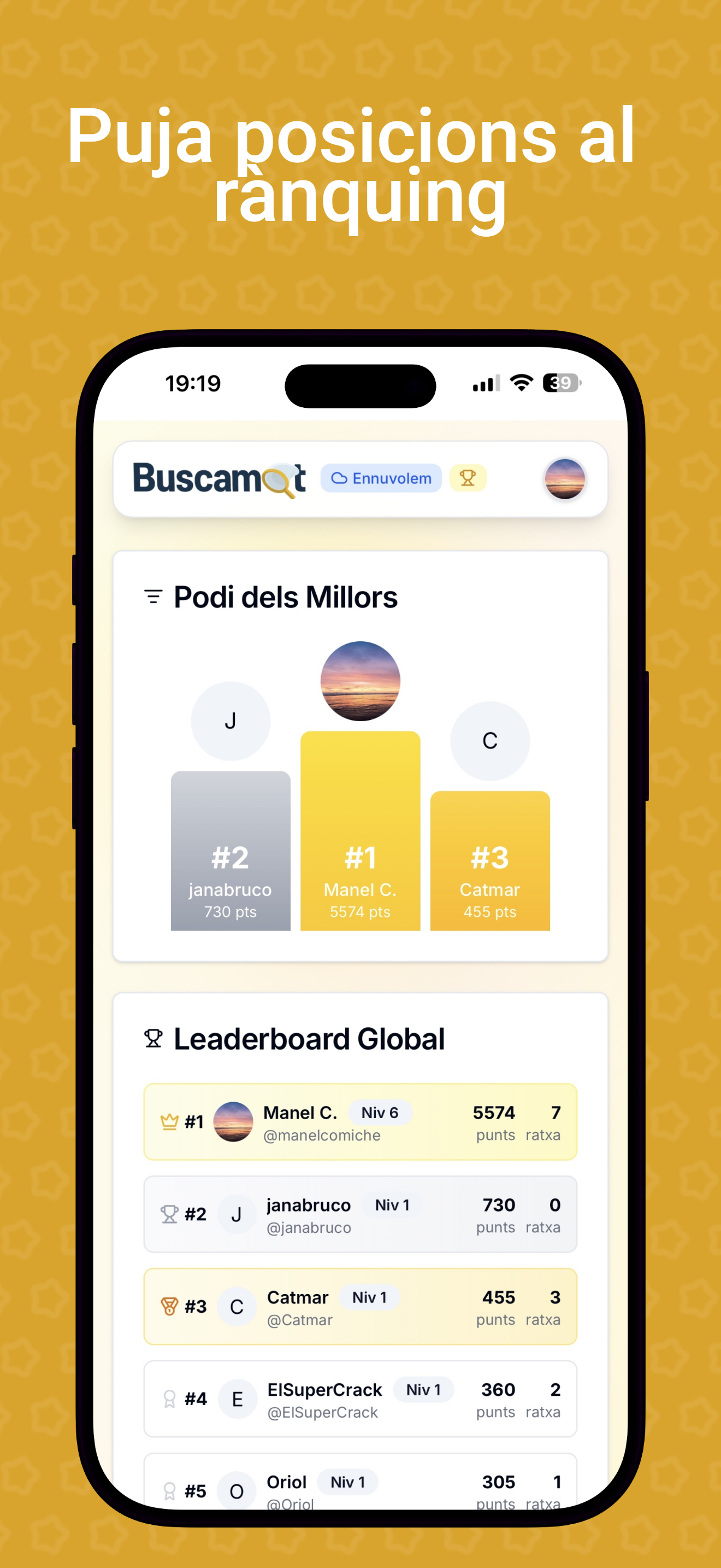 Buscamot – insígnies i ratxes
